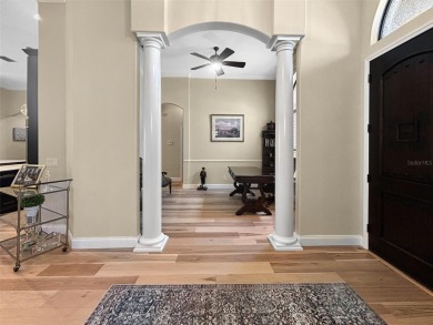 Lovely Meditterrean home welcomes you through rustic double on The Club at Eaglebrooke in Florida - for sale on GolfHomes.com, golf home, golf lot