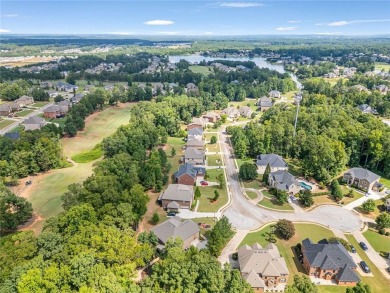 Experience elegance in this 2019-built, 5-bedroom, 3-bathroom on Crystal Lake Golf and Country Club in Georgia - for sale on GolfHomes.com, golf home, golf lot