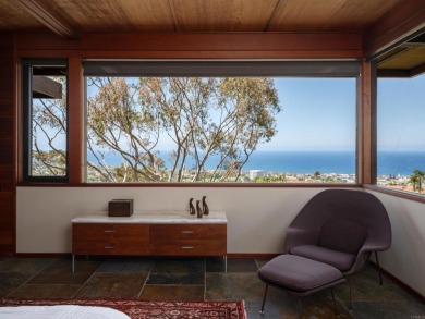 An exemplary model of mid-century modern architecture designed on La Jolla Country Club in California - for sale on GolfHomes.com, golf home, golf lot