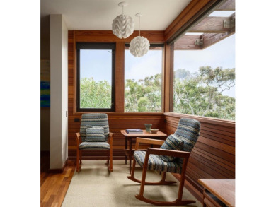 An exemplary model of mid-century modern architecture designed on La Jolla Country Club in California - for sale on GolfHomes.com, golf home, golf lot