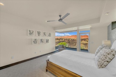 This Entrada home has breathtaking 180-degree views of red rock on Entrada at Snow Canyon in Utah - for sale on GolfHomes.com, golf home, golf lot