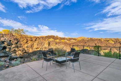 This Entrada home has breathtaking 180-degree views of red rock on Entrada at Snow Canyon in Utah - for sale on GolfHomes.com, golf home, golf lot