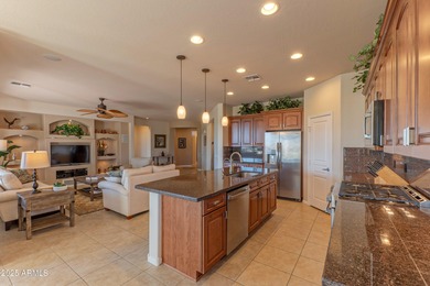 Gorgeous golf views of TFE#3 including mountain & partial lake on Tuscany Falls At Pebble Creek in Arizona - for sale on GolfHomes.com, golf home, golf lot