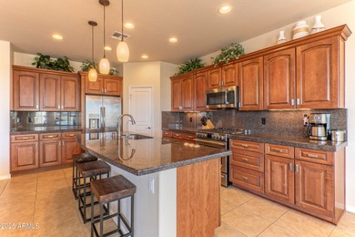 Gorgeous golf views of TFE#3 including mountain & partial lake on Tuscany Falls At Pebble Creek in Arizona - for sale on GolfHomes.com, golf home, golf lot