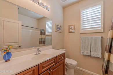 Gorgeous golf views of TFE#3 including mountain & partial lake on Tuscany Falls At Pebble Creek in Arizona - for sale on GolfHomes.com, golf home, golf lot