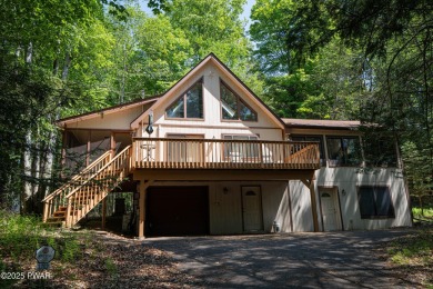 Cozy up in style in this beautifully maintained Poconos chalet on The Hideout Golf in Pennsylvania - for sale on GolfHomes.com, golf home, golf lot