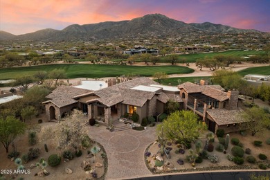 Beautifully crafted by Cullum Homes, this 7,468 sq ft estate in on Desert Mountain - Outlaw Golf Course in Arizona - for sale on GolfHomes.com, golf home, golf lot