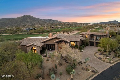 Beautifully crafted by Cullum Homes, this 7,468 sq ft estate in on Desert Mountain - Outlaw Golf Course in Arizona - for sale on GolfHomes.com, golf home, golf lot