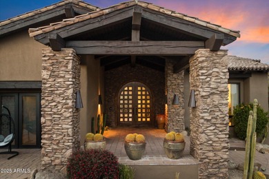 Beautifully crafted by Cullum Homes, this 7,468 sq ft estate in on Desert Mountain - Outlaw Golf Course in Arizona - for sale on GolfHomes.com, golf home, golf lot