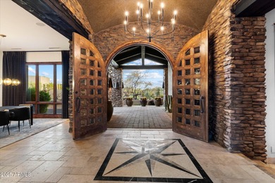 Beautifully crafted by Cullum Homes, this 7,468 sq ft estate in on Desert Mountain - Outlaw Golf Course in Arizona - for sale on GolfHomes.com, golf home, golf lot