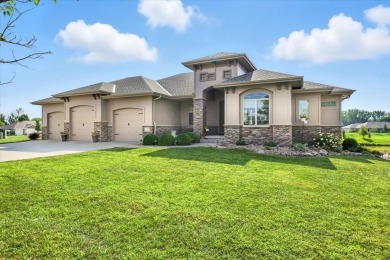 This executive custom  home is located on an extra large lot on Fox Run Golf Course in Iowa - for sale on GolfHomes.com, golf home, golf lot