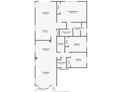 This beautifully updated single-story home offers 3 spacious on Los Prados Golf Course in Nevada - for sale on GolfHomes.com, golf home, golf lot