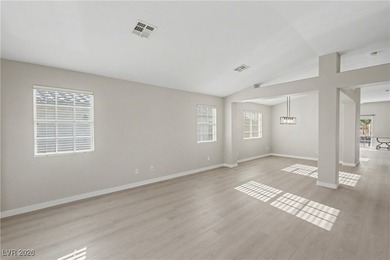 This beautifully updated single-story home offers 3 spacious on Los Prados Golf Course in Nevada - for sale on GolfHomes.com, golf home, golf lot