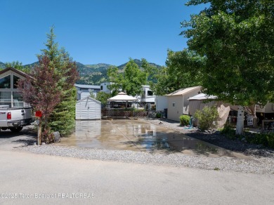 Great RV Pad with mature landscaping, Mountain views,  concrete on Star Valley RV Golf Course in Wyoming - for sale on GolfHomes.com, golf home, golf lot