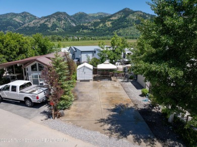 Great RV Pad with mature landscaping, Mountain views,  concrete on Star Valley RV Golf Course in Wyoming - for sale on GolfHomes.com, golf home, golf lot