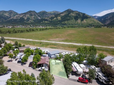 Great RV Pad with mature landscaping, Mountain views,  concrete on Star Valley RV Golf Course in Wyoming - for sale on GolfHomes.com, golf home, golf lot