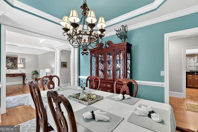 This stunning home in the prestigious gated with security guard on Whitewater Creek in Georgia - for sale on GolfHomes.com, golf home, golf lot