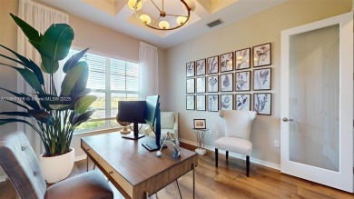 This stunning home boasts panoramic views of the lake and golf on Panther Run Golf Club in Florida - for sale on GolfHomes.com, golf home, golf lot