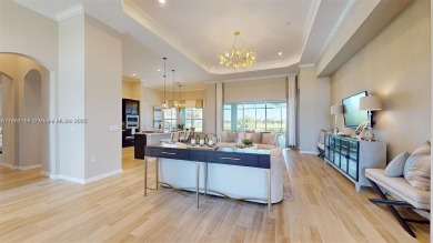 This stunning home boasts panoramic views of the lake and golf on Panther Run Golf Club in Florida - for sale on GolfHomes.com, golf home, golf lot