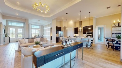 This stunning home boasts panoramic views of the lake and golf on Panther Run Golf Club in Florida - for sale on GolfHomes.com, golf home, golf lot