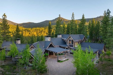 Perched on a basaltic ledge with panoramic views of creek on Martis Camp Golf Course in California - for sale on GolfHomes.com, golf home, golf lot