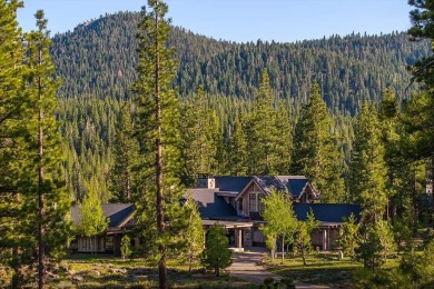 Perched on a basaltic ledge with panoramic views of creek on Martis Camp Golf Course in California - for sale on GolfHomes.com, golf home, golf lot