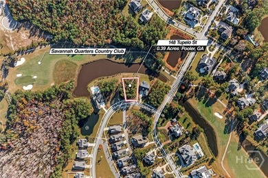 Rare opportunity to build your dream home on a golf and lagoon on Savannah Quarters Country Club in Georgia - for sale on GolfHomes.com, golf home, golf lot