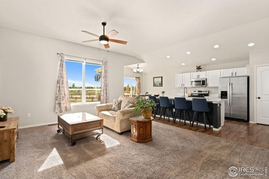 Fabulous ranch-style home with incredible mountain views backing on Raindance National Golf Course in Colorado - for sale on GolfHomes.com, golf home, golf lot