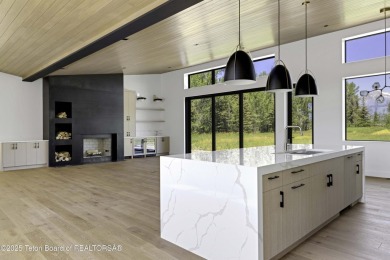 This stunning new 4,000 sqft home on 3.8 acres in the Fairway on Jackson Hole Golf and Tennis Club in Wyoming - for sale on GolfHomes.com, golf home, golf lot