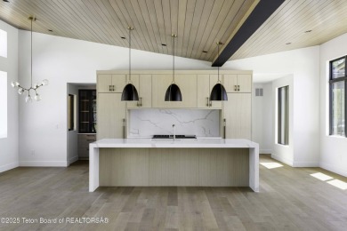 This stunning new 4,000 sqft home on 3.8 acres in the Fairway on Jackson Hole Golf and Tennis Club in Wyoming - for sale on GolfHomes.com, golf home, golf lot