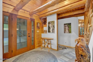 LAKEFRONT LOG DREAM HOME!  Real authentic log home nestled on on Forest Lake Club in Pennsylvania - for sale on GolfHomes.com, golf home, golf lot
