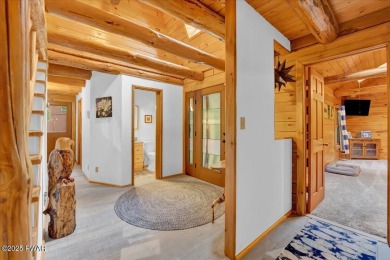 LAKEFRONT LOG DREAM HOME!  Real authentic log home nestled on on Forest Lake Club in Pennsylvania - for sale on GolfHomes.com, golf home, golf lot