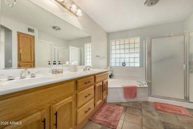 Gorgeous home w/desired '215 Floorplan' N/S exposure lot w/South on Sunland Village East Golf Course in Arizona - for sale on GolfHomes.com, golf home, golf lot