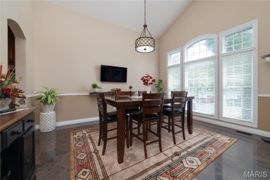 STUNNING 1.5 story villa overlooking the 8th green of on Winghaven Country Club in Missouri - for sale on GolfHomes.com, golf home, golf lot