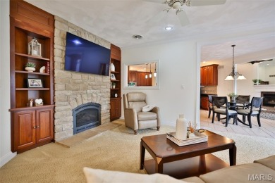 GOLF COURSE LIVING AT ITS FINEST! This custom atrium ranch on Sunset Hills Country Club in Illinois - for sale on GolfHomes.com, golf home, golf lot