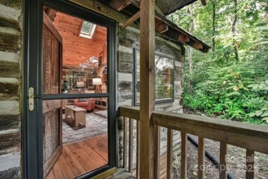 Charming Historic Cabin w/ Year-Round Mountain Views looking on Black Mountain Golf Course in North Carolina - for sale on GolfHomes.com, golf home, golf lot