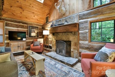 Charming Historic Cabin w/ Year-Round Mountain Views looking on Black Mountain Golf Course in North Carolina - for sale on GolfHomes.com, golf home, golf lot