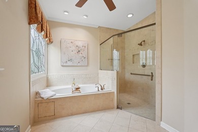 Designed for comfort, privacy, and flexibility, this rare ranch on Brookstone Golf and Country Club in Georgia - for sale on GolfHomes.com, golf home, golf lot