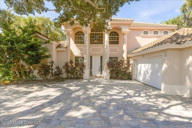 NEW PRICE! Stunning riverfront estate-style pool home in the on Aquarina Beach and Country Club in Florida - for sale on GolfHomes.com, golf home, golf lot