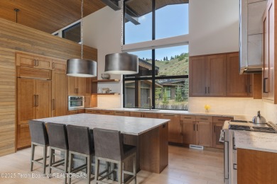 Experience mountain modern luxury in this stunning one-level, 4 on Snake River Sporting Club in Wyoming - for sale on GolfHomes.com, golf home, golf lot