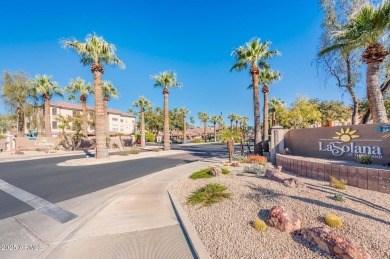 Resort-style living in this delightful 1 bedroom + den, 1 on Sun City Grand Golf Couse and Club in Arizona - for sale on GolfHomes.com, golf home, golf lot
