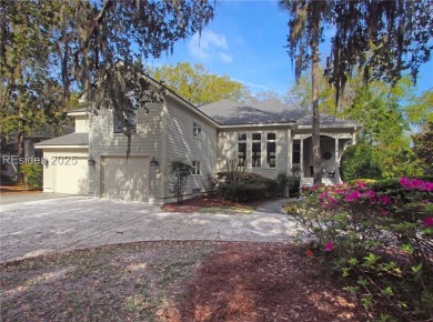 Beautifully renovated home just a short distance from the white on Palmetto Dunes Golf Course and Resort in South Carolina - for sale on GolfHomes.com, golf home, golf lot