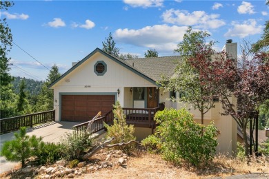 Level entry to a two-car garage mountain home with 3 bedrooms on Lake Arrowhead Country Club in California - for sale on GolfHomes.com, golf home, golf lot