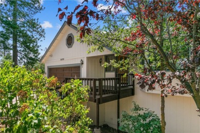 Level entry to a two-car garage mountain home with 3 bedrooms on Lake Arrowhead Country Club in California - for sale on GolfHomes.com, golf home, golf lot