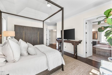 Welcome to this impeccably designed home in the sought-after on Hasentree Club in North Carolina - for sale on GolfHomes.com, golf home, golf lot