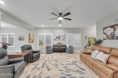 Welcome home to this beautifully upgraded residence located in on The Golf Club At Johnson Ranch in Arizona - for sale on GolfHomes.com, golf home, golf lot