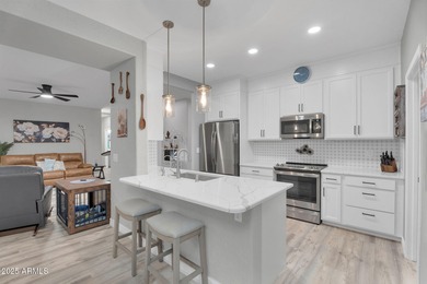 Welcome home to this beautifully upgraded residence located in on The Golf Club At Johnson Ranch in Arizona - for sale on GolfHomes.com, golf home, golf lot