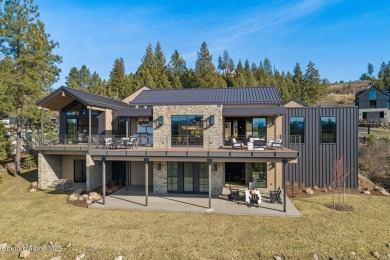 Estate 114 is a stunning 7,235-square-foot contemporary retreat on Gozzer Ranch Golf and Lake Club in Idaho - for sale on GolfHomes.com, golf home, golf lot