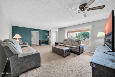 This unique 3 bedroom, 3 bath North/South facing home in Sun on Union Hills Country Club in Arizona - for sale on GolfHomes.com, golf home, golf lot