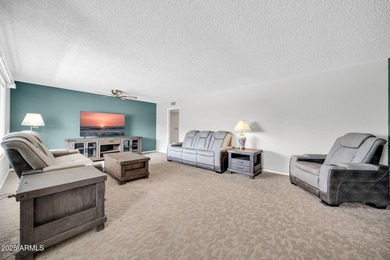 This unique 3 bedroom, 3 bath North/South facing home in Sun on Union Hills Country Club in Arizona - for sale on GolfHomes.com, golf home, golf lot